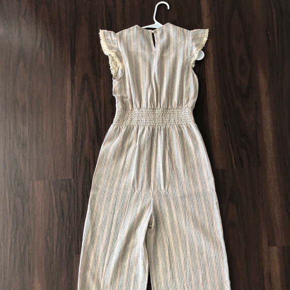 🔹NWOT🔹Mystic short sleeve striped Jumpsuit - Picture 2 of 7